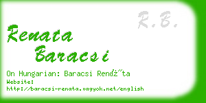 renata baracsi business card